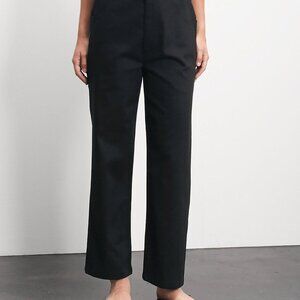 Roucha "New Pala" black denim twill pants, size B